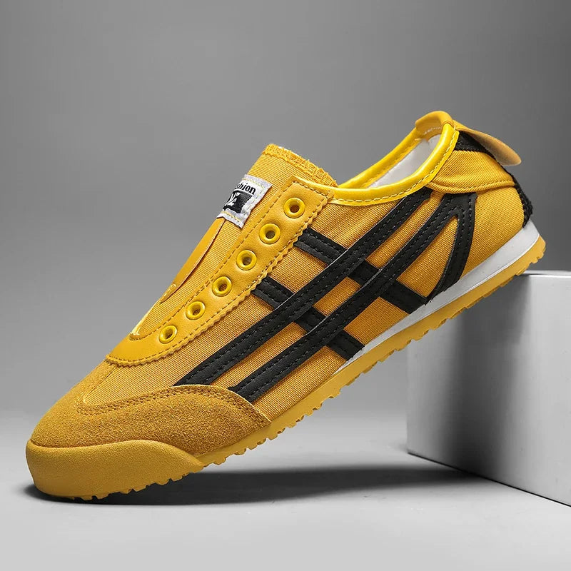 2024 Summer New Men's Canva Casual Shoes Comfortable Breathable EVA Sole Rubber Upper Trendy Shoes One Step Lazy Shoes