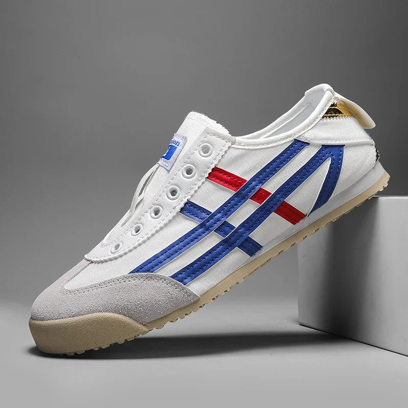 2024 Summer New Men's Canva Casual Shoes Comfortable Breathable EVA Sole Rubber Upper Trendy Shoes One Step Lazy Shoes