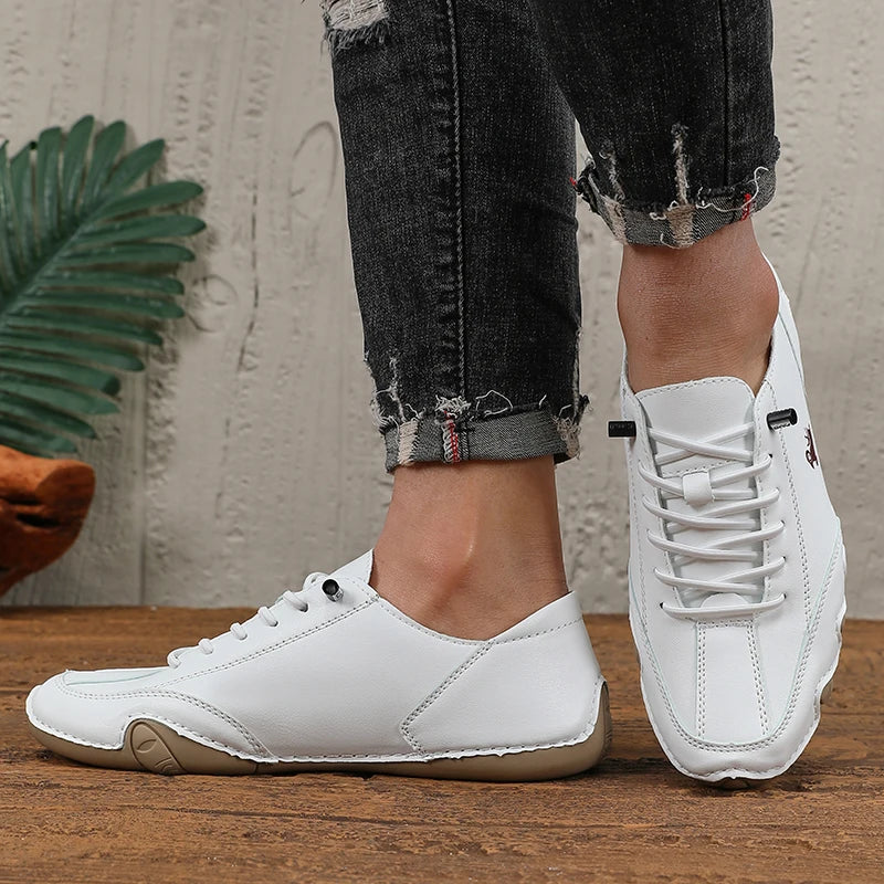 Classic Loafers Trendy Durable Artificial Leather Waterproof Anti Slip Casual Shoes for Outdoor Walking Men’s Motorcycle Boots